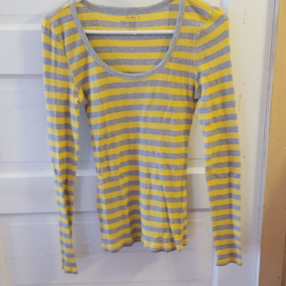 Ladies striped long sleeve
